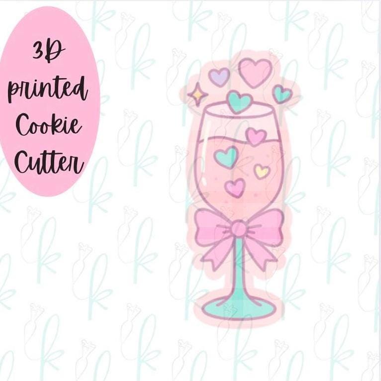 Love Champagne Glass Cookie Cutter