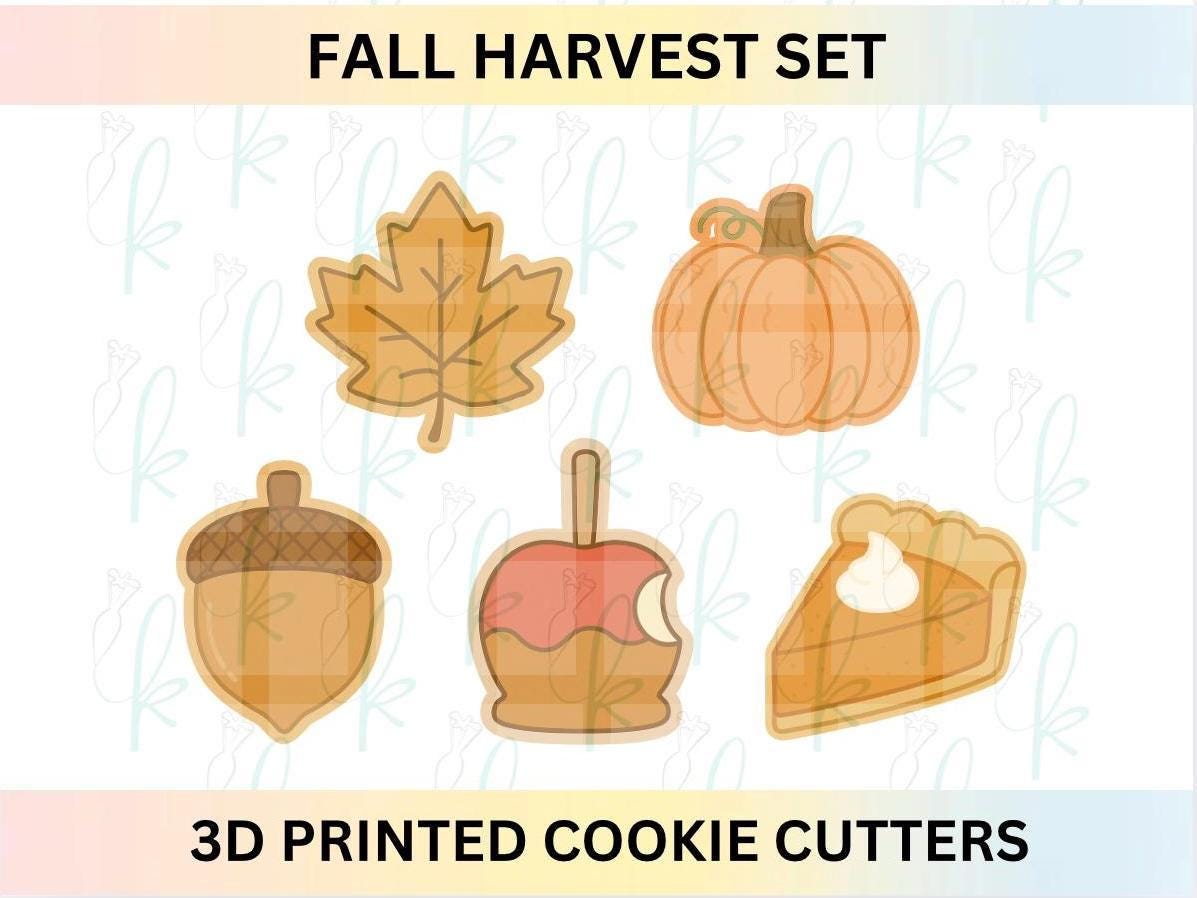 Fall Harvest Set of 5 Cookie Cutters