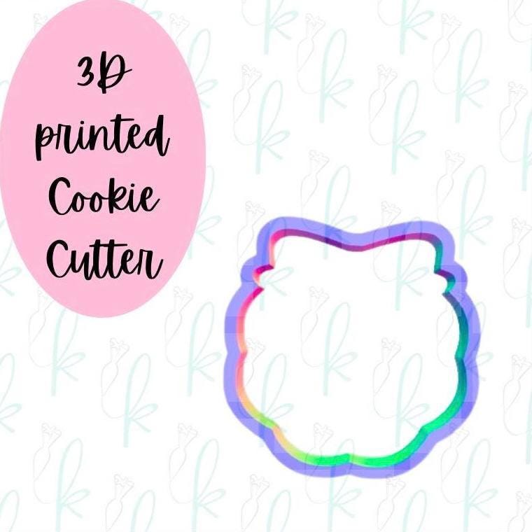 Wavy Round Bow Plaque Cookie Cutter
