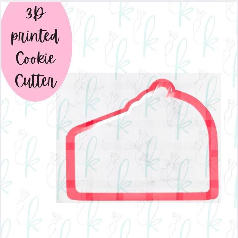 Cake Slice with Cherry Cookie Cutter