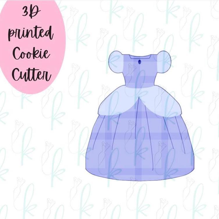 Blue Princess Dress Cookie Cutter