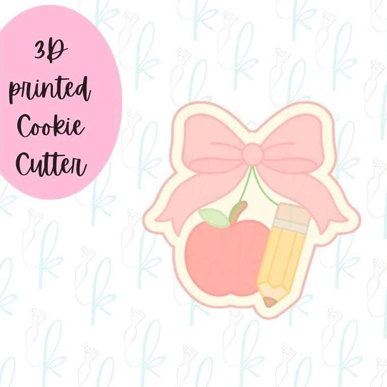 Coquette Bow School Cookie Cutter