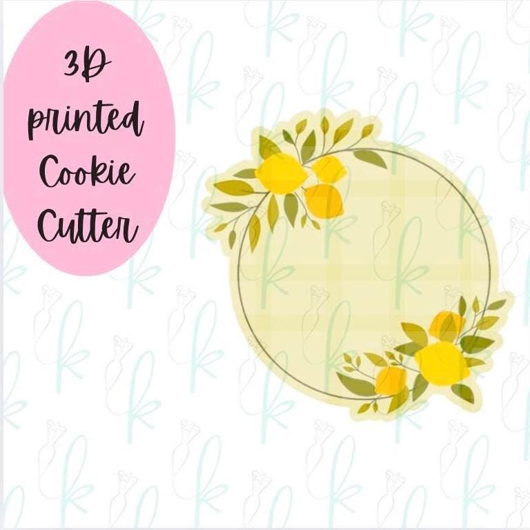Round Lemon Plaque Cookie Cutter