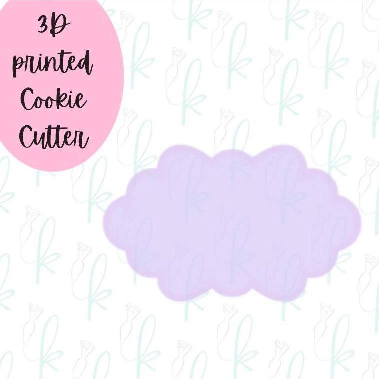 Funky Cloud Plaque Cookie Cutter