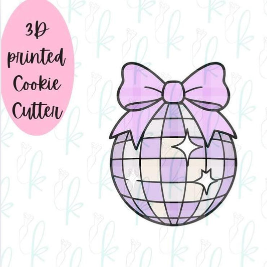 Bow Disco Ball Cookie Cutter