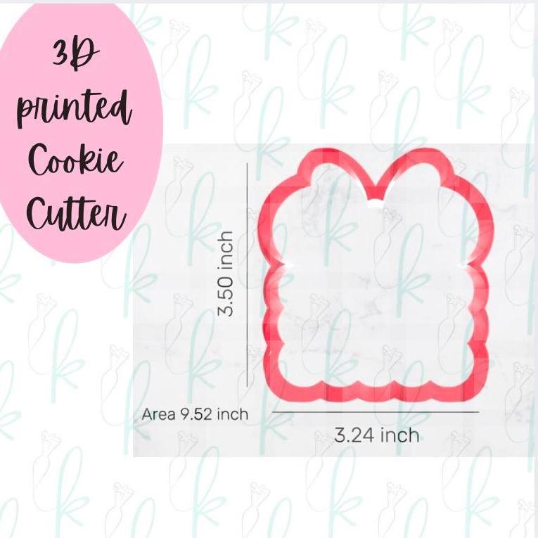 Bow Mouse Ears Plaque Cookie Cutter