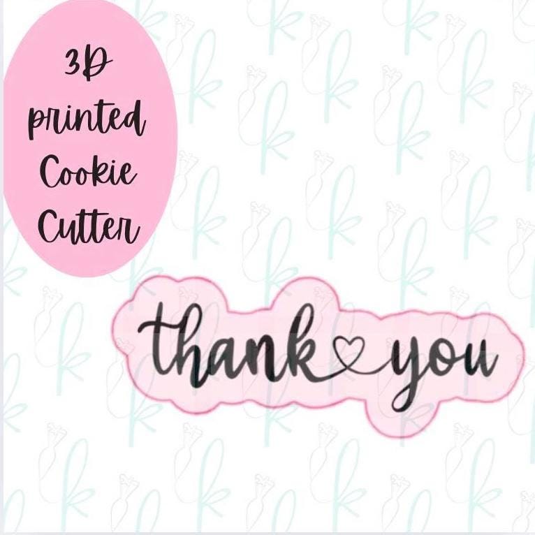 Skinny Thank You Cookie Cutter