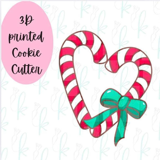 Candy Cane Heart Cookie Cutter