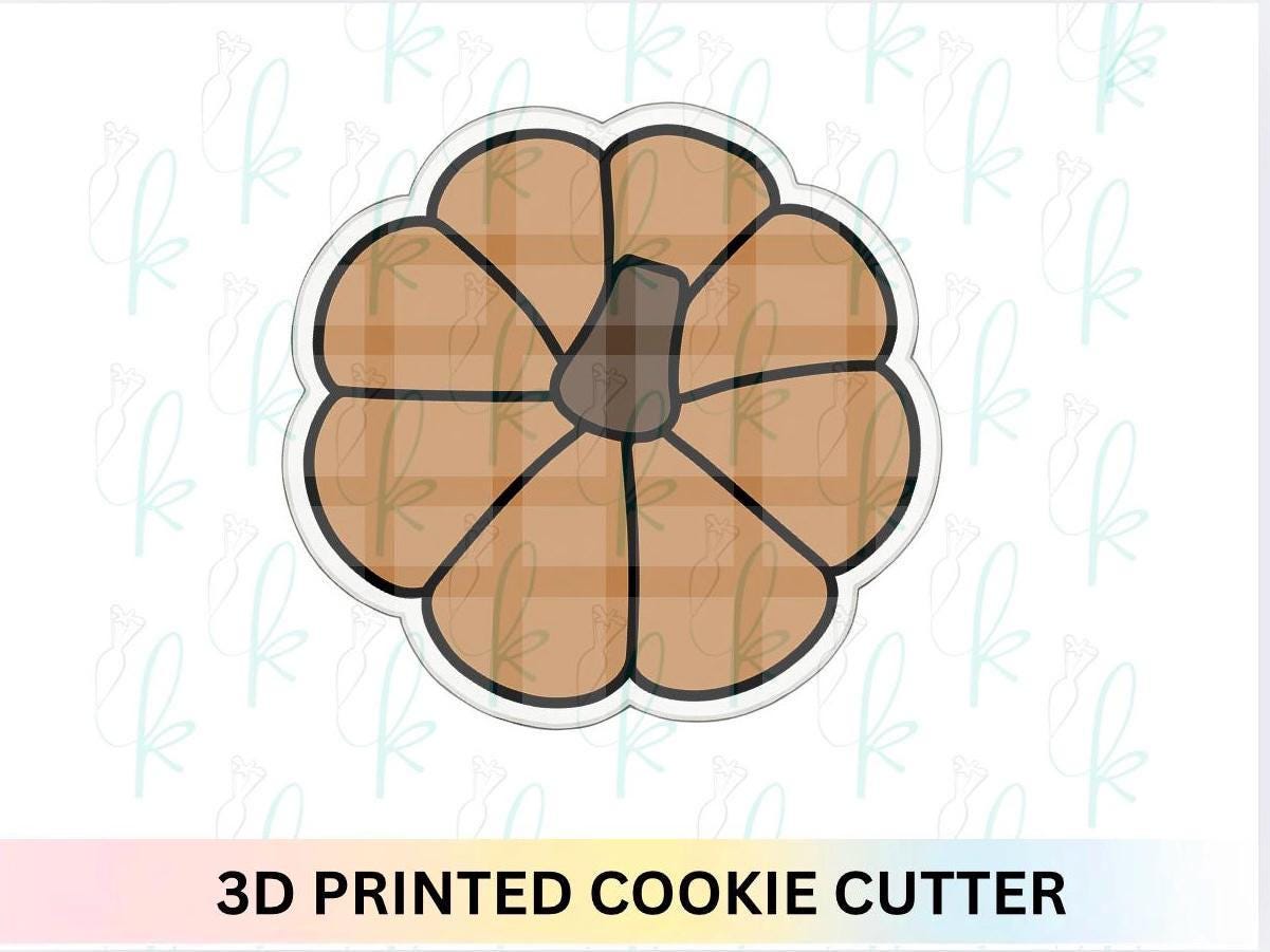 Rustic Top View Pumpkin Cookie Cutter