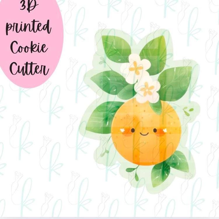 Orange with Greenery Cookie Cutter