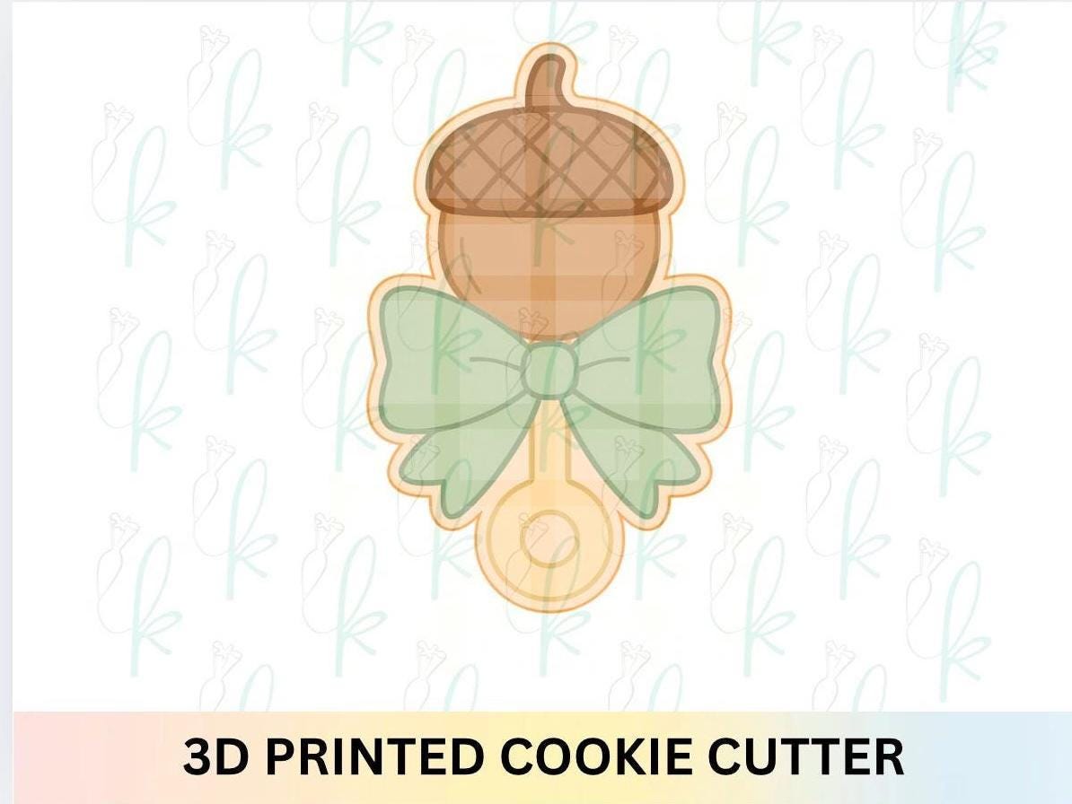 Acorn Baby Rattle Cookie Cutter