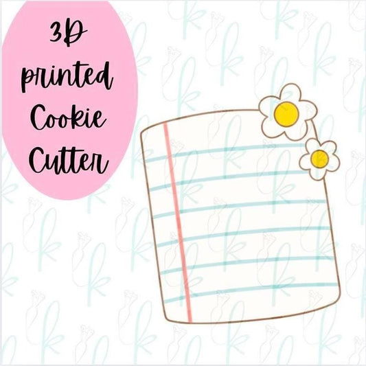 Groovy Notebook Paper Cookie Cutter