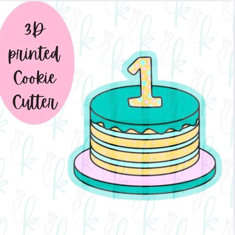 First Birthday Cake Cookie Cutter