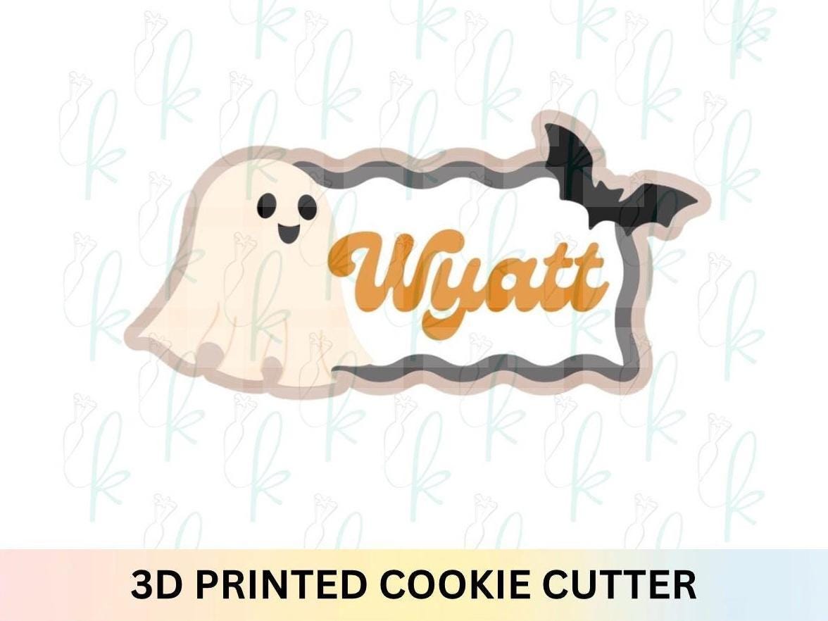 Halloween Wavy Plaque 3D Printed Cookie Cutter