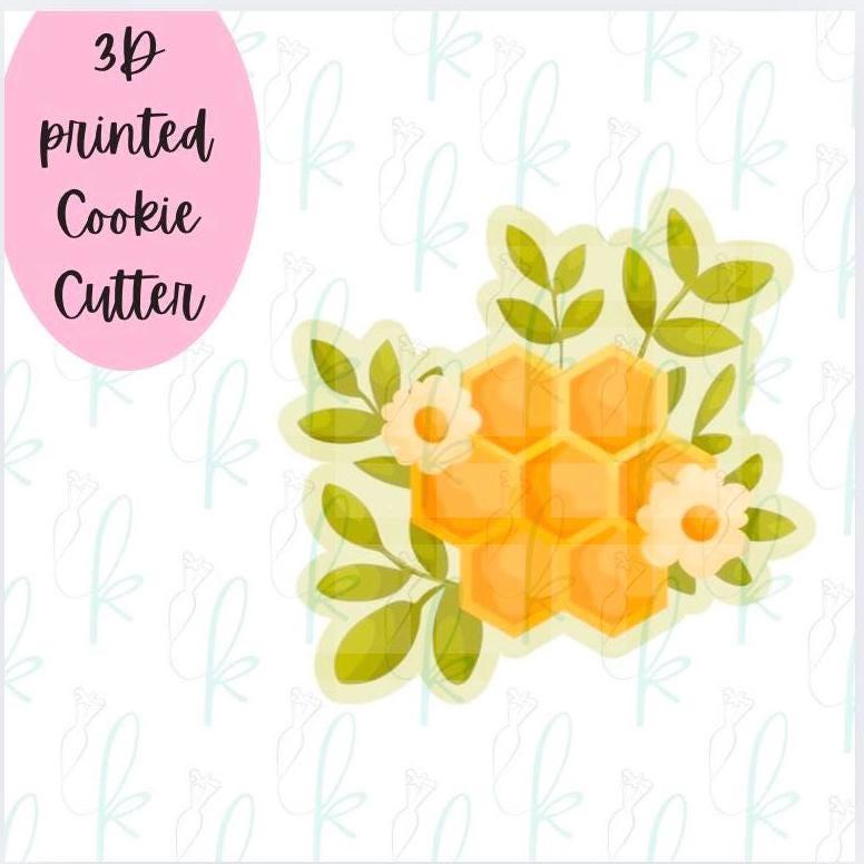 Floral Honeycomb Cookie Cutter