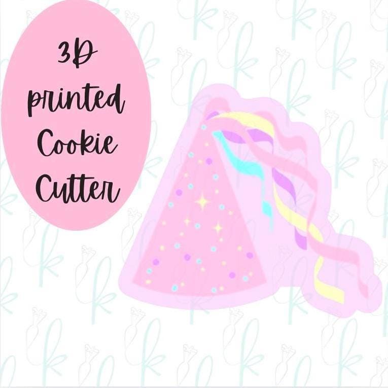 Streamer Party Hat Cookie Cutter