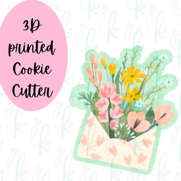 Floral Envelope Cookie Cutter