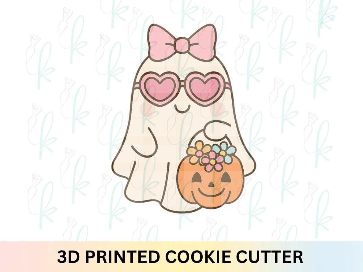 Groovy Trick or Treat Ghost Cookie Cutter
