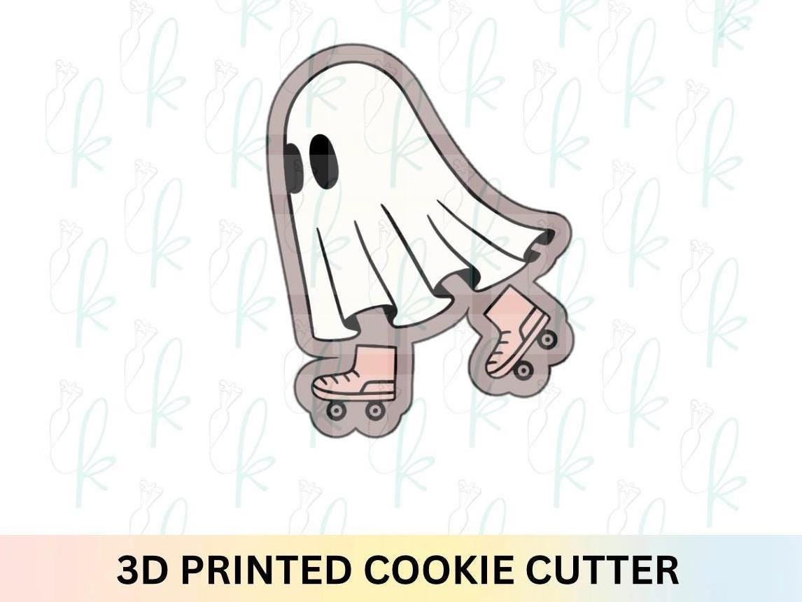 Rollerskate Ghost Cookie Cutter