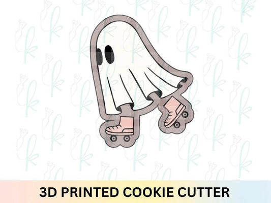 Rollerskate Ghost Cookie Cutter
