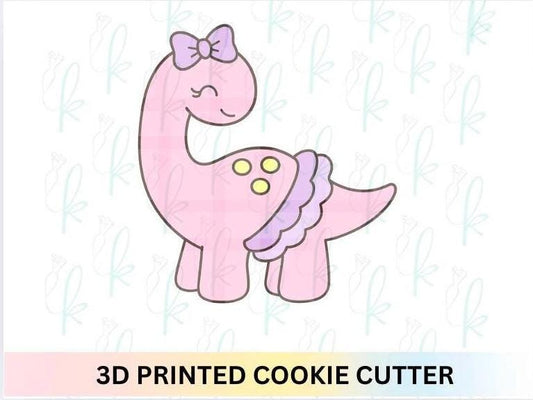 Girly Tutu Dinosaur Cookie Cutter