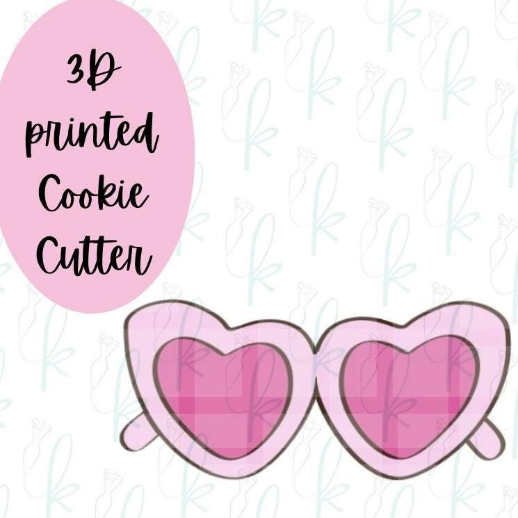 Heart Sunglasses Cookie Cutter
