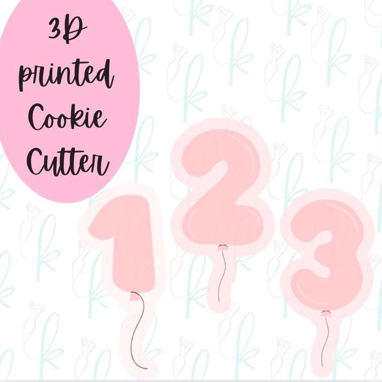Balloon Number Cookie Cutters