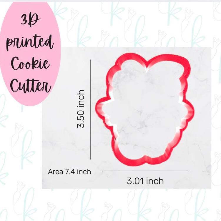 Bow Blueberries Cookie Cutter