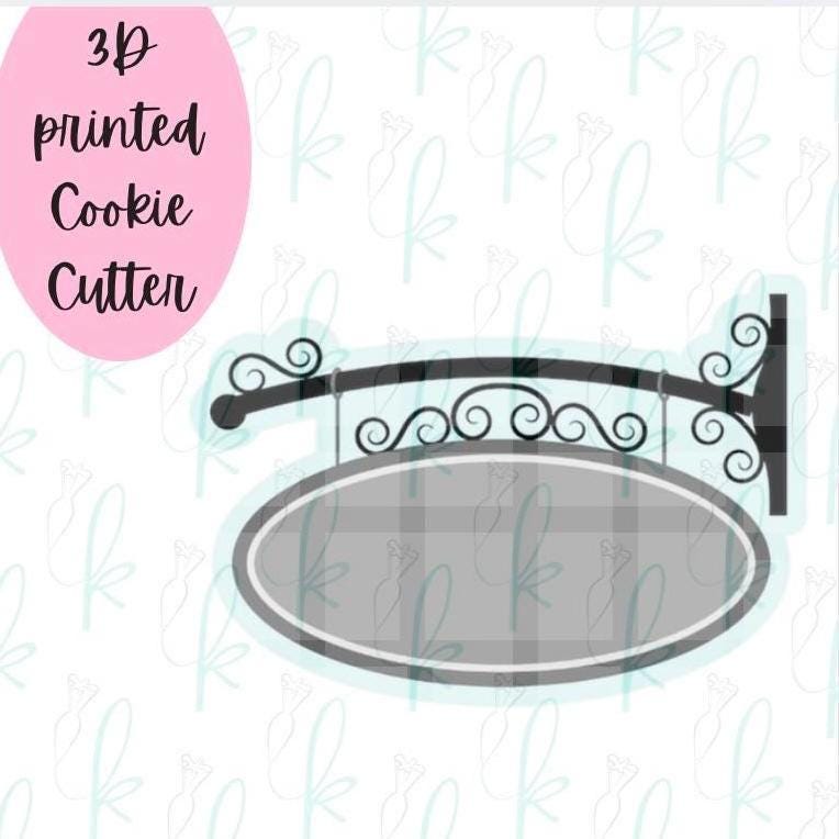 Vintage Shop Sign Cookie Cutter