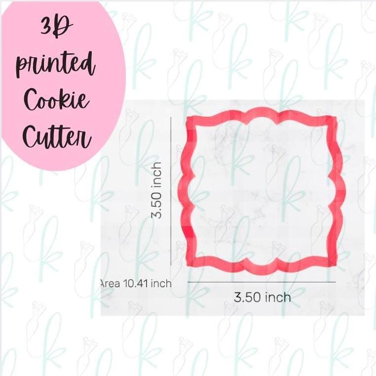 Royal Square Plaque Cookie Cutter