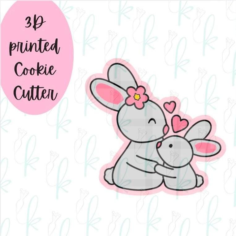 Mama and Baby Bunny Cookie Cutter