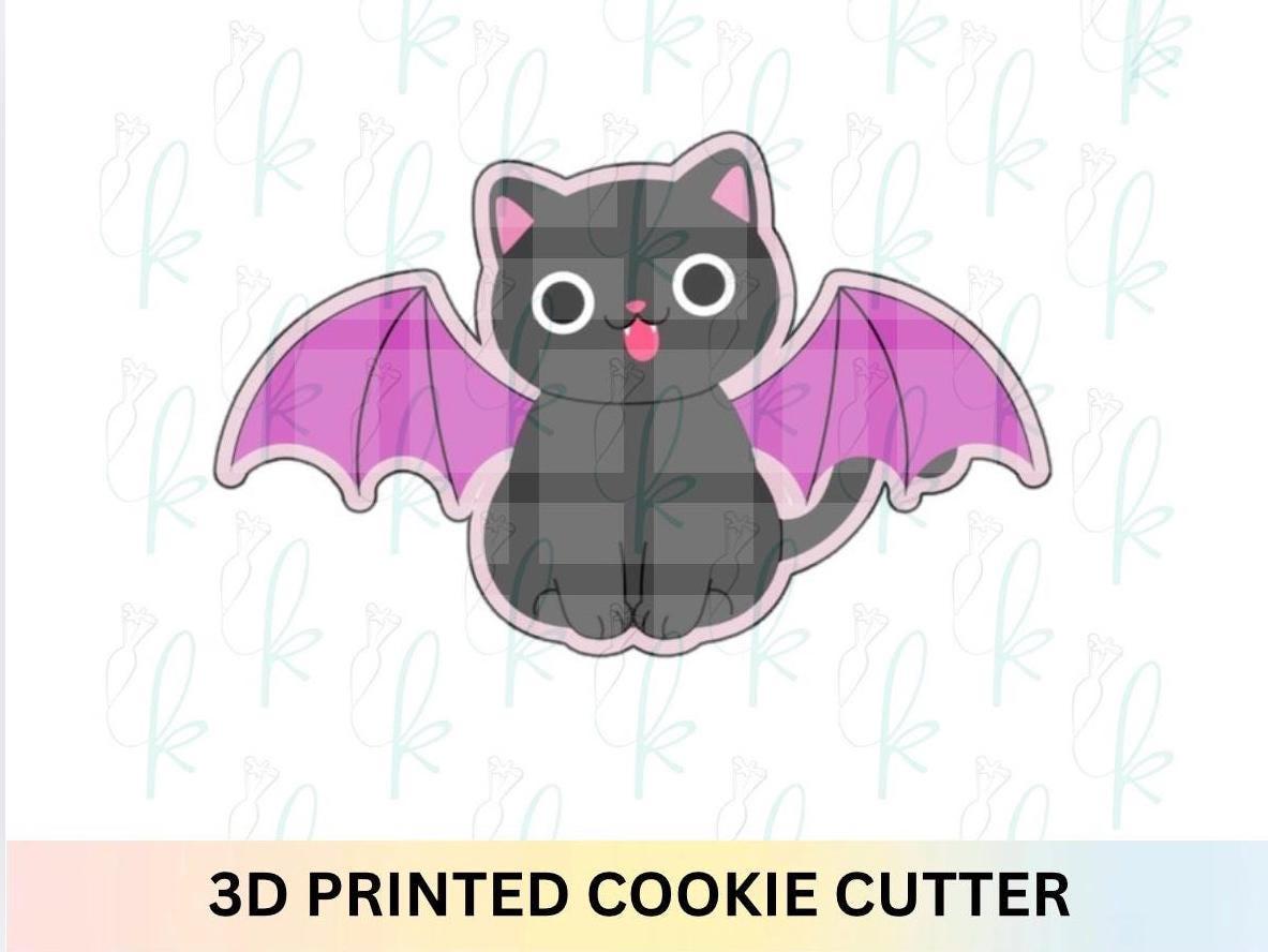 Bat Wing Black Cat Cookie Cutter