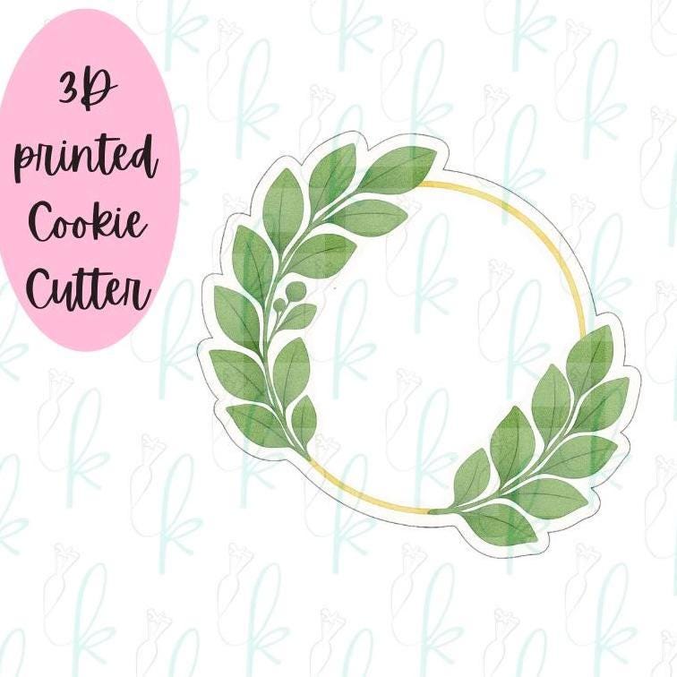 Round Greenery Plaque Cookie Cutter