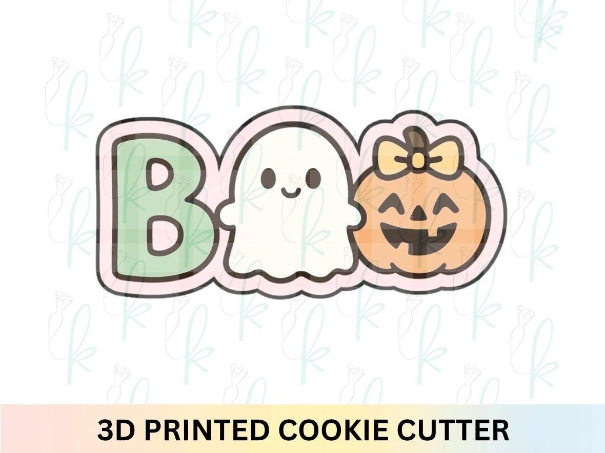 Cute Boo Plaque Cookie Cutter