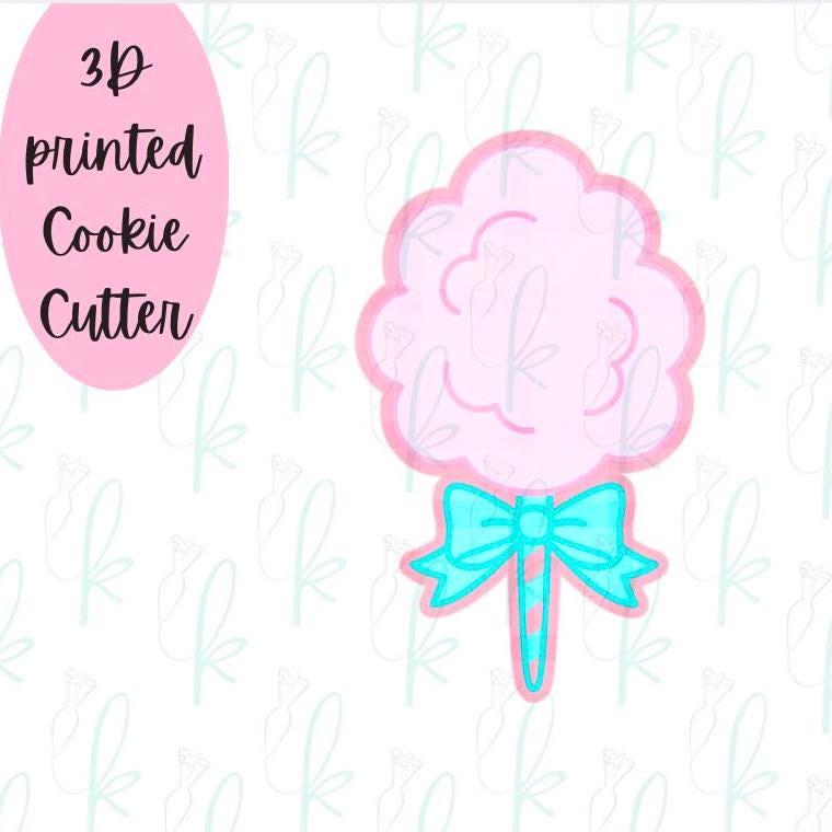 Bow Cotton Candy Cookie Cutter