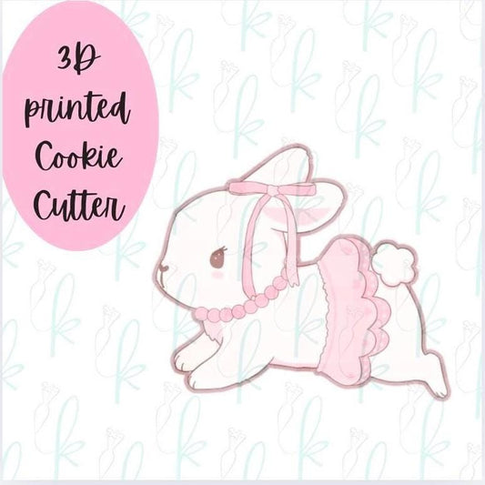 Coquette Hopping Bunny Cookie Cutter