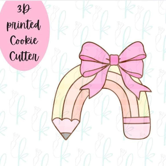 Bow Pencil Rainbow Cookie Cutter