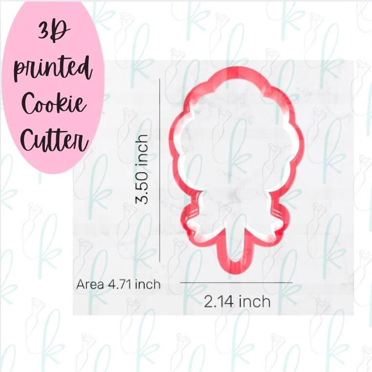 Bow Cotton Candy Cookie Cutter