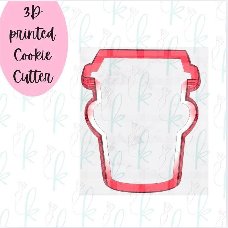 Heart Sunglasses Latte Cup Cookie Cutter