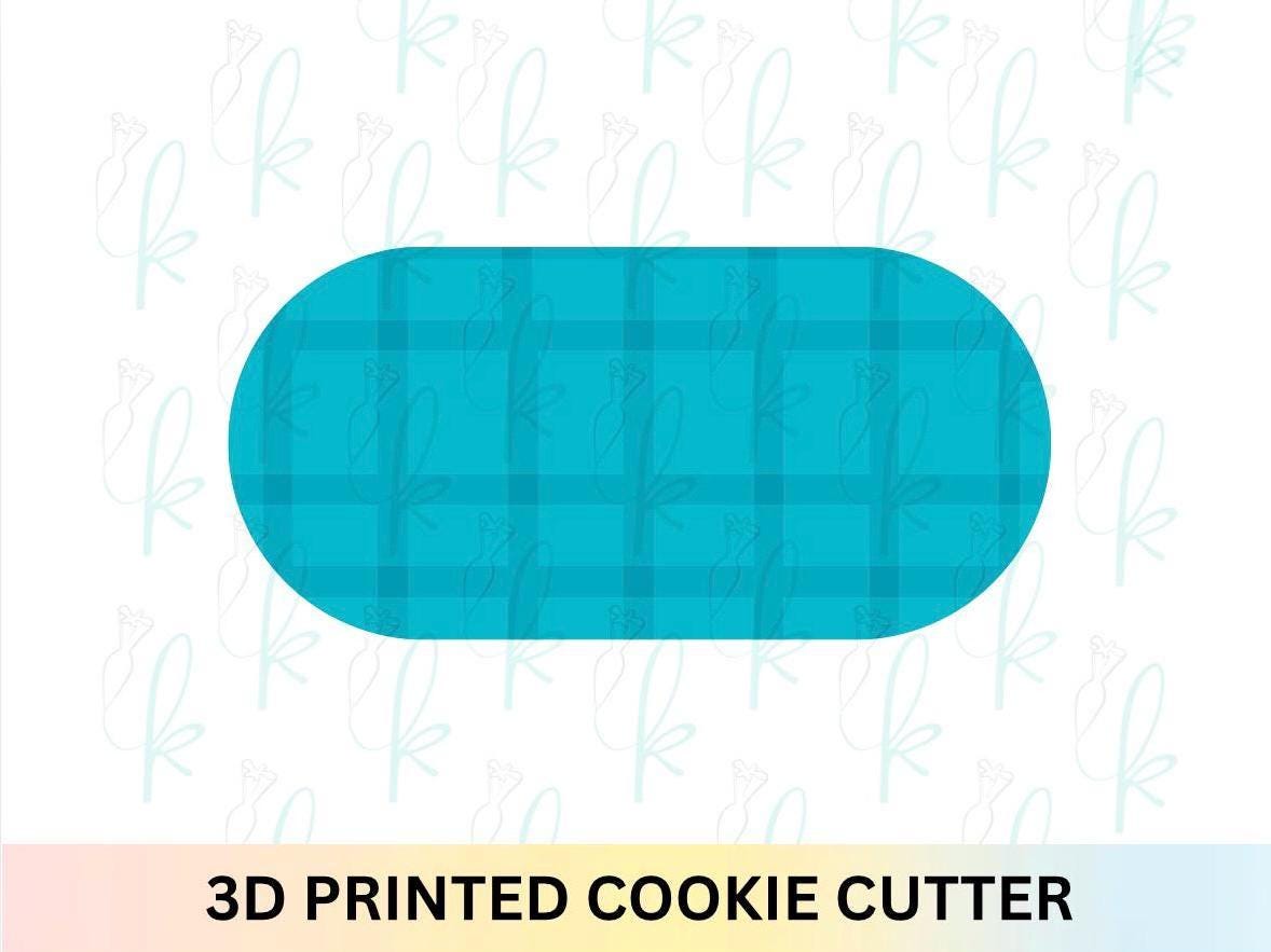 Elongated Modern Oval Cookie Cutter