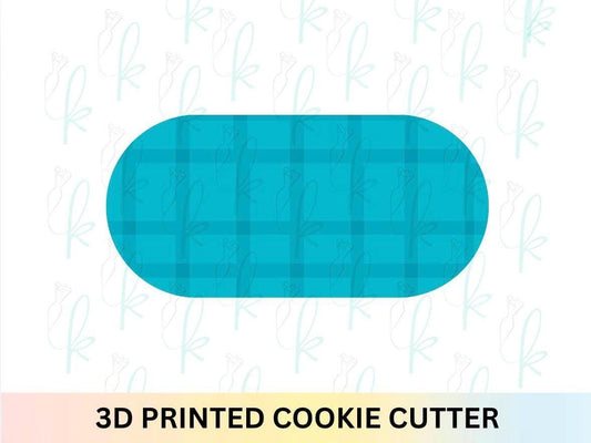 Elongated Modern Oval Cookie Cutter