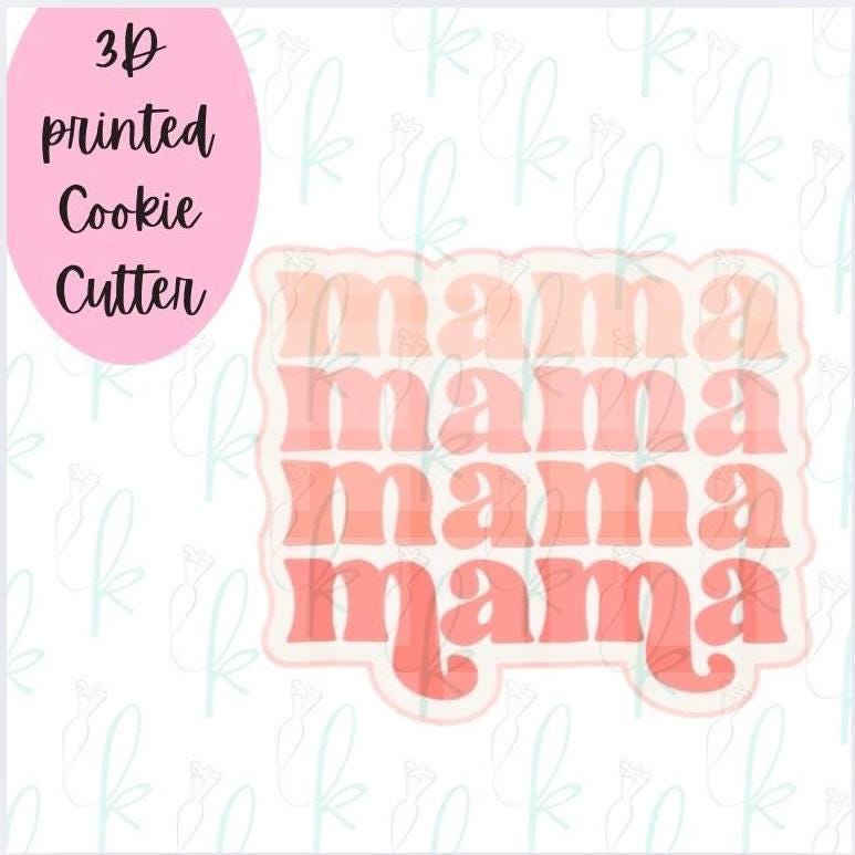 Retro Mama Plaque Cookie Cutter