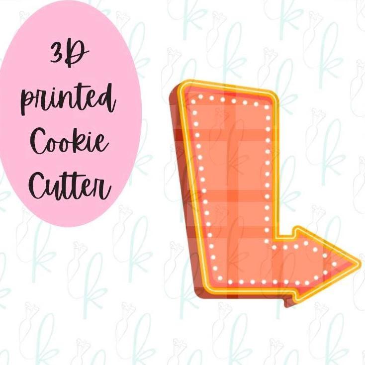 Retro Arrow Sign Cookie Cutter