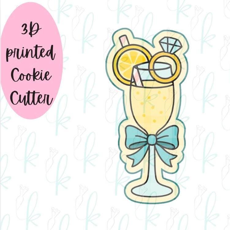 Lemonade Champagne Glass Cookie Cutter