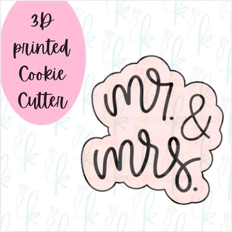 Lettered Mr and Mrs Cookie Cutter