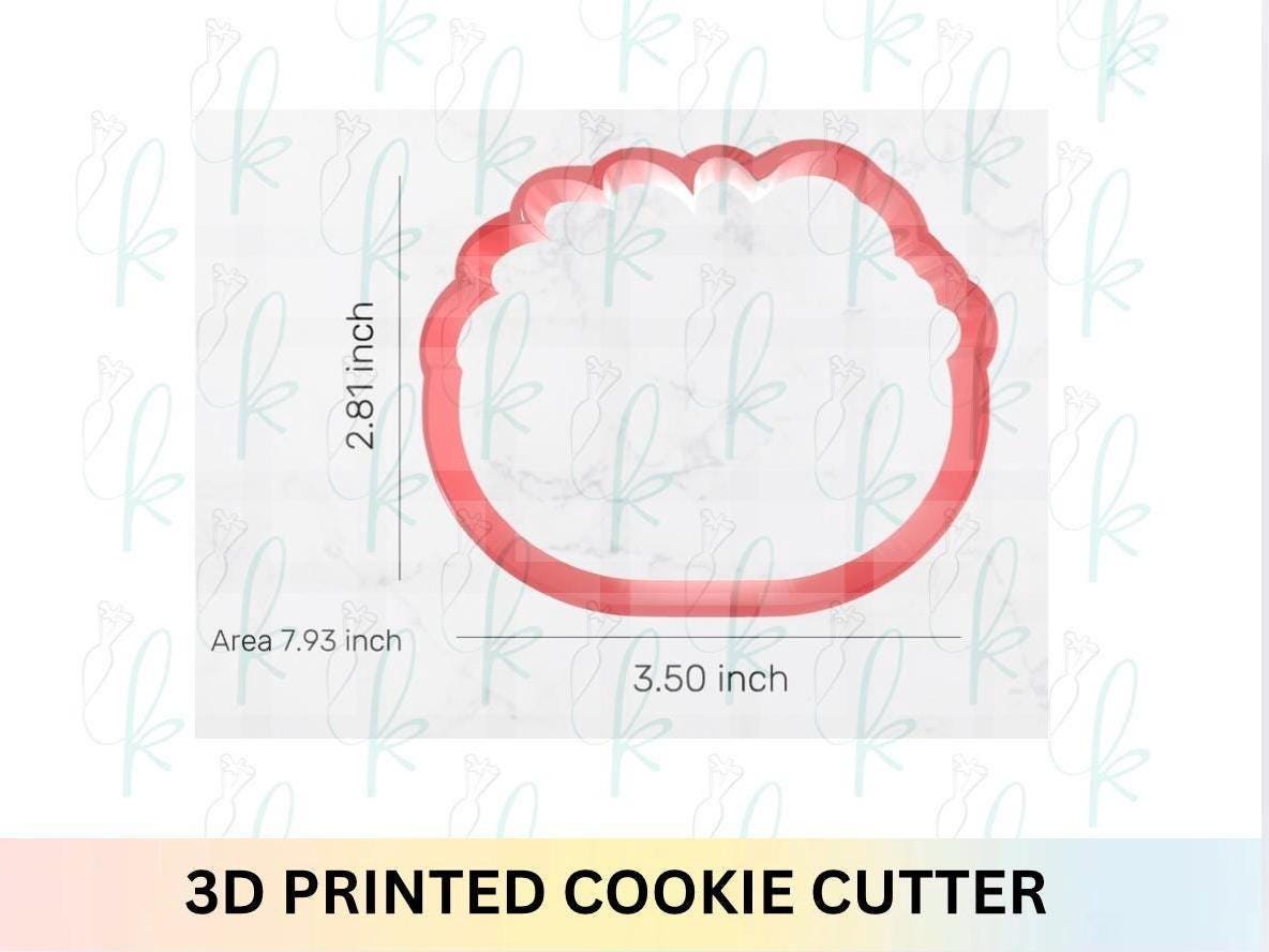 Floral Chunky Oval Plaque Cookie Cutter