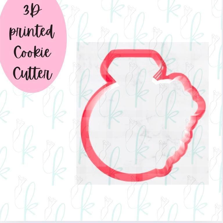 Modern Floral Engagement Ring Cookie Cutter