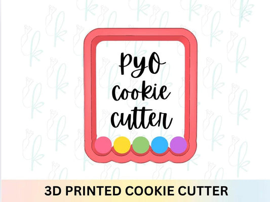 Tall PYO Cookie Cutter Plaque