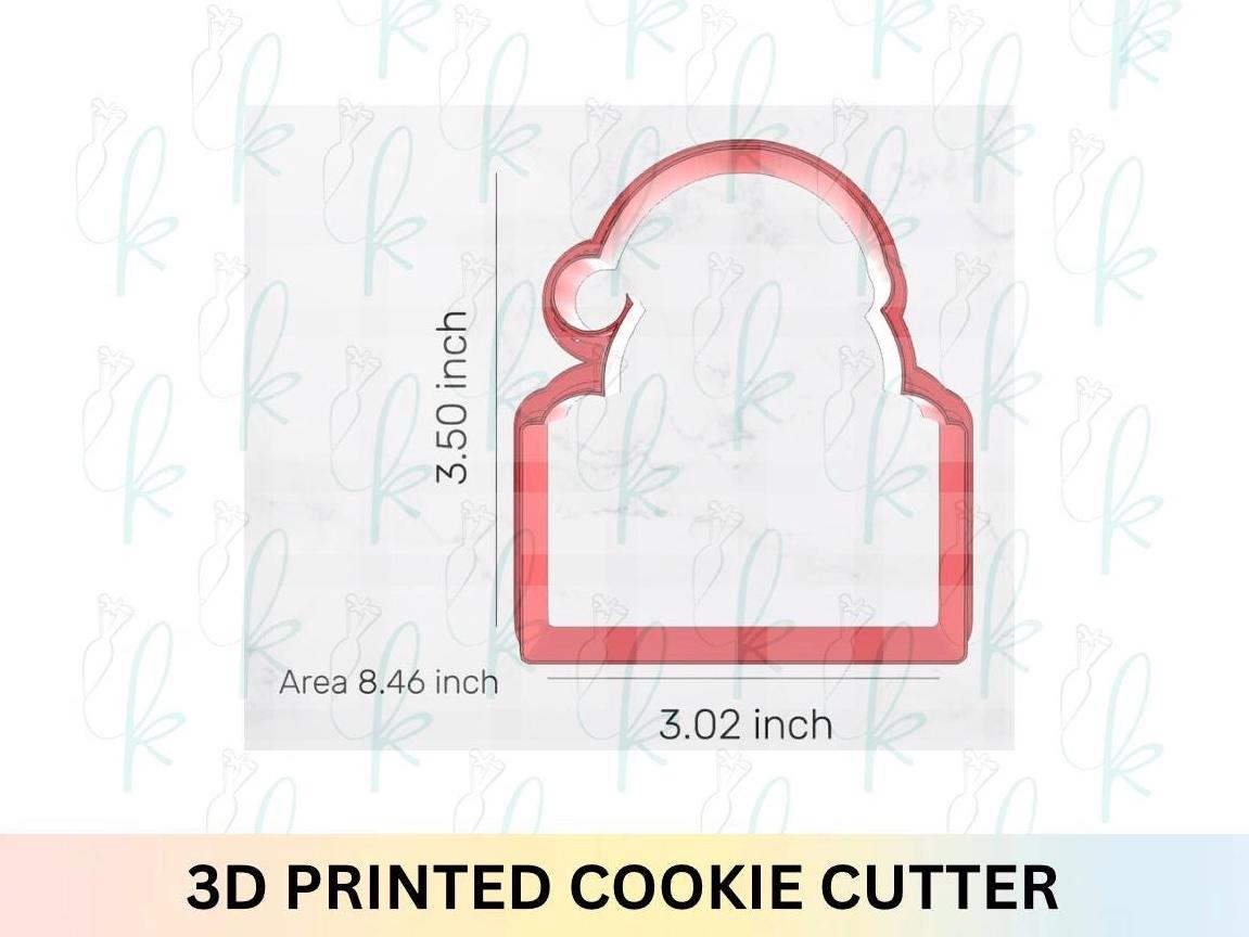 Santa Plaque Cookie Cutter