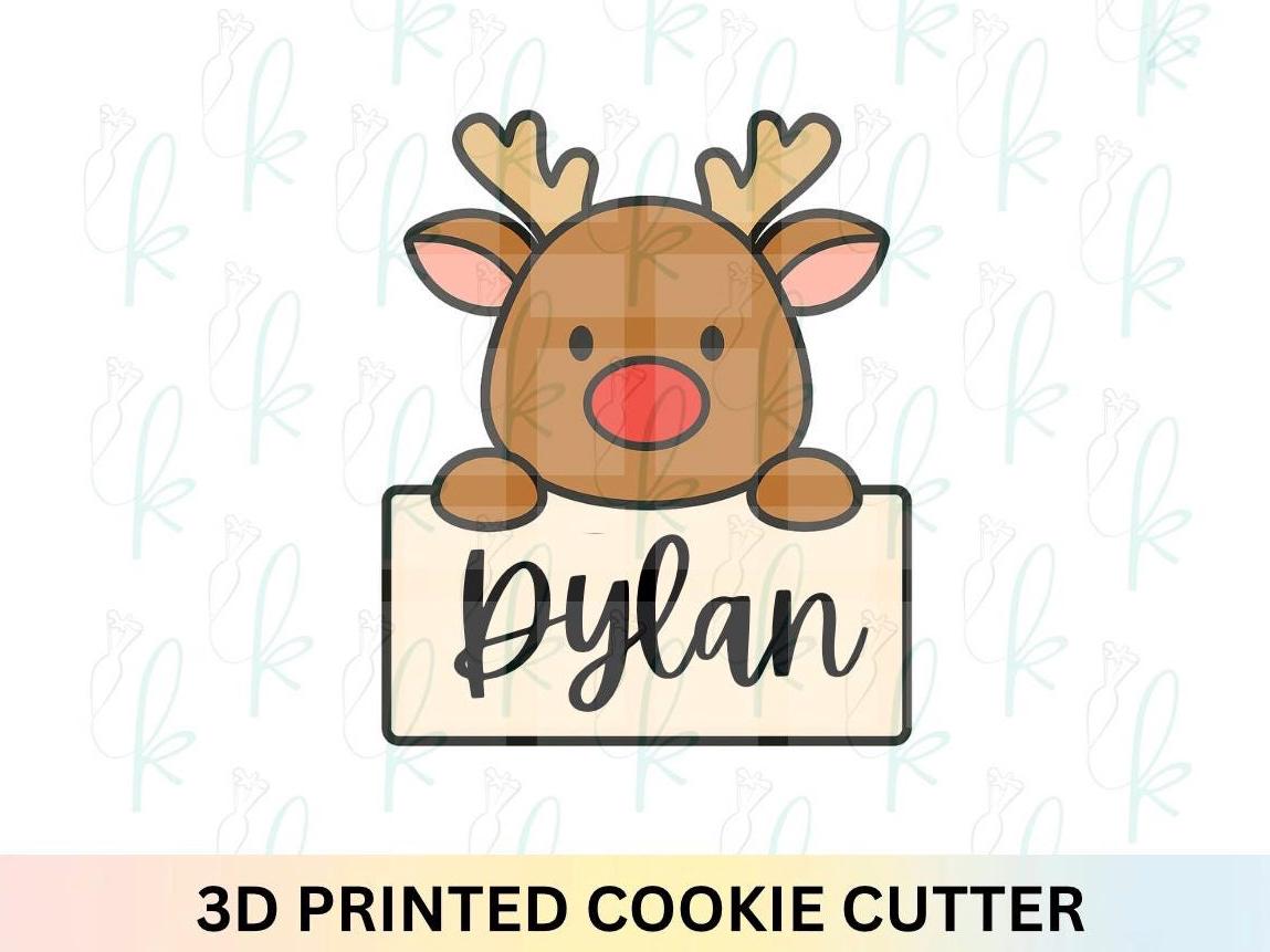 Reindeer Plaque Cookie Cutter
